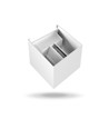 6W up/down wandlamp - IP54, 2700K, wit, up/down licht, incl. lichtbron