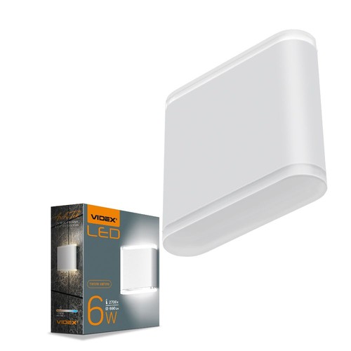 6W wandlamp met up/down light - IP54 buiten, 2700K, 180°, zwart, incl. lichtbron
