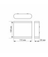 6W wandlamp met up/down light - IP54 buiten, 2700K, 180°, zwart, incl. lichtbron