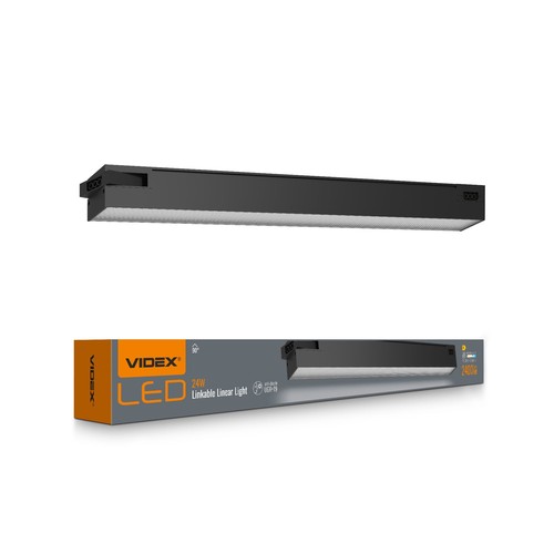 60cm 24W LED lichtlijn - 2400lm, 5000K, zwart, 5 jaar garantie, binnenshuis