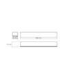 60cm 24W LED lichtlijn - 2400lm, 5000K, zwart, 5 jaar garantie, binnenshuis