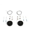 1,5m ophangkabel voor LED armaturen - Zwart, 2 stuks kabels, incl. montageset
