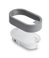15W LED bulkhead wand/plafondlamp - IP65, 1200lm, 5000K, grijs, IK07, ovaal