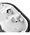 15W LED bulkhead wand/plafondlamp - IP65, 1200lm, 5000K, grijs, IK07, ovaal