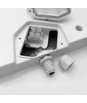 24W LED plafondlamp Bulkhead - IP65 waterdicht, 5000K, 120°, witte rand