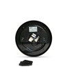 15W LED bulkhead wand/plafondlamp, zwart - 1550lm, IP65, 5000K, 190x190mm, buiten/binnen