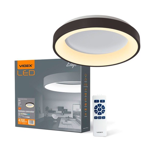 72W LED plafondlamp met afstandsbediening, RGB+CCT - Dimbaar, zwarte rand, 45x45cm, 4700lm, IP20