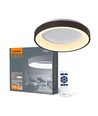 72W LED plafondlamp met afstandsbediening, RGB+CCT - Dimbaar, zwarte rand, 45x45cm, 4700lm, IP20