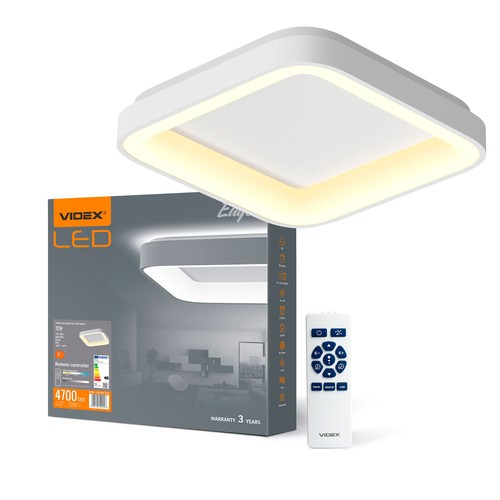 72W LED plafondlamp met afstandsbediening - Dimbaar, 2700-6000K, flicker free, witte rand