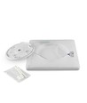 24W LED plafondlamp, vierkant - 2900lm, 4000K, 29x29cm, witte rand, IP20 binnen