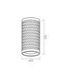 GU10 plafondspot - Mooi design, GU10 fitting, zonder lichtbron