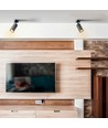 GU10 Wand/plafondspot, zwart - Prism, aluminium, IP20 binnen, zonder lichtbron