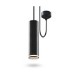GU10 pendel railspot - Zwart, Ø5,5 cm, max. 30W, IP20 binnen, zonder lichtbron