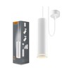 GU10 pendel spot - Wit, Ø6cm, aluminium, zonder lichtbron
