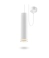 GU10 pendel spot - Wit, Ø6cm, aluminium, zonder lichtbron