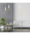 GU10 pendel spot - Wit, Ø6cm, aluminium, zonder lichtbron