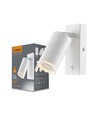 GU10 Wandspot - Wit, aluminium, IP20 binnen, zonder lichtbron