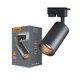 Lonzo GU10 1-fase railspot - Zonder lichtbron, zwart, 1F2W