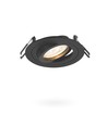 GU10 inbouwspot, vierkant - Zwart, aluminium, IP20, Zaagmaat: Ø7,5 cm, Afmetingen: 92 x 92 mm, zonder lichtbron