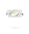 GU10 inbouwspot - Wit, vierkant, 9,2 x 9,2 cm, IP20 binnen, zonder lichtbron