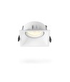 GU10 inbouwspot - Vierkant, wit, aluminium, IP20, zonder lichtbron