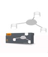 3x GX53 plafondspot - Wit, IP20, 200x85x50mm, zonder lichtbron