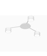 3x GX53 plafondspot - Wit, IP20, 200x85x50mm, zonder lichtbron