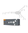 6x GX53 plafondspot - Wit, 40x20cm, IP20 binnen, zonder lichtbron