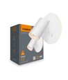 GU10 wandlamp met 5W LED backlight - Wit, incl. 2 schakelaars, zonder GU10 lichtbron