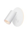 GU10 wandlamp met 5W LED backlight - Wit, incl. 2 schakelaars, zonder GU10 lichtbron