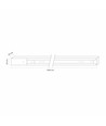 1m rail voor railspots - Wit, 1F2W, 1-fase