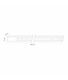 2m rails voor railspots - 1-fase, zwart, 1F2W