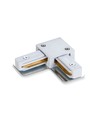 L-connector voor 1-fase rail - Wit, 1F2W