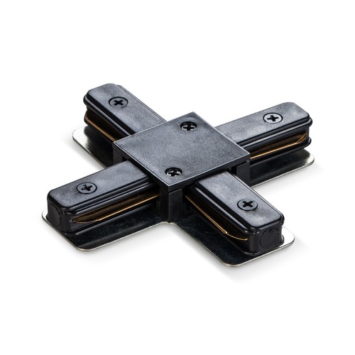 1-fase X-connector voor spanningsrail - Zwart, 1F2W