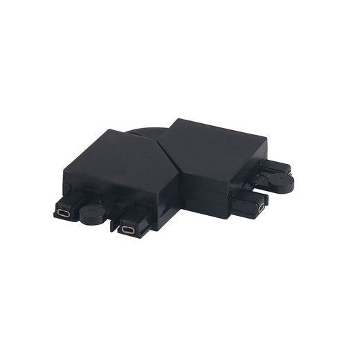 90° draaibare hoekverbinding voor magnetische rail - Zwart, L-verbinder, flexibele verbinding