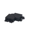 90° draaibare hoekverbinding voor magnetische rail - Zwart, L-verbinder, flexibele verbinding