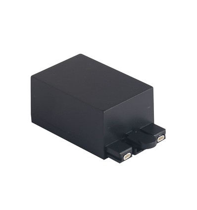 Aansluitbox voor magnetische rail, zwart - Geschikt voor 24x6mm opbouwrail