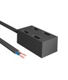 Voedingsaansluiting voor Slim magnetische rail, 48V - Zwart, aansluitbox, 3 jaar garantie