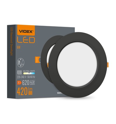 6W Ø11,8cm LED inbouwpanel - 620lm, 4000K, witte rand, flicker free