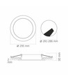 24W Vierkant LED inbouwpanel - 1830lm, 4000K, 29,5 x 29,5 cm, witte rand, IP20 binnen