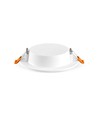 6W LED inbouwpanel - 4000K, 120°, Gat: Ø9,5-10 cm, Afm: 11,8 x 11,8 cm