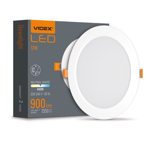 12W LED inbouwpaneel - 1350lm, 4000K, 120 graden, frameloos design, verstelbare montage