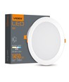 18W frameloos LED inbouwpaneel - 2100lm, 4000K, 22,2 x 22,2 cm, geïntegreerde driver, witte rand