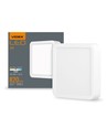 12W vierkant LED opbouwpaneel - 820lm, 4000K, witte rand, 14,2 x 14,2 cm