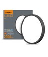 24W LED plafondlamp, zwart - 2000lm, 4000K, IP20, 26,4 x 26,4 cm, incl. lichtbron