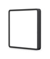 24W vierkante LED plafondlamp - 26,4 x 26,4 cm, zwarte rand, 4000K, IP20 binnen, incl. lichtbron