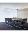 Ophangset voor LED paneel - 60 cm draad, zilver staal, complete set