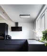 60x60 opbouwframe voor LED paneel, zwart - Aluminium, 600x600x50 mm