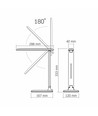 5W Oslo LED bureaulamp, 3-staps dimbaar - Wit, CCT, 280lm, IP20 binnen
