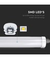 150cm 48W waterdicht compleet LED-armatuur, doorgekoppeld - 5760lm, 120lm/W, IP65